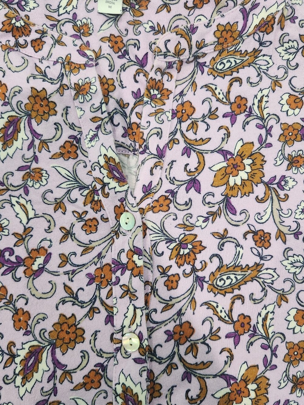 J Jill M Purple Floral Long Sleeve Womens Top, Like New - Picture 6 of 6